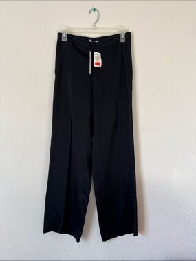Women's Straight-Leg Black Dress Pants - Tailored Everyday Style